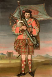 Portrait of William Cumming, Piper to the Laird of Grant, 1714